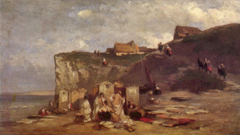 Banho de mulher em Dieppe III - Carl Spitzweg