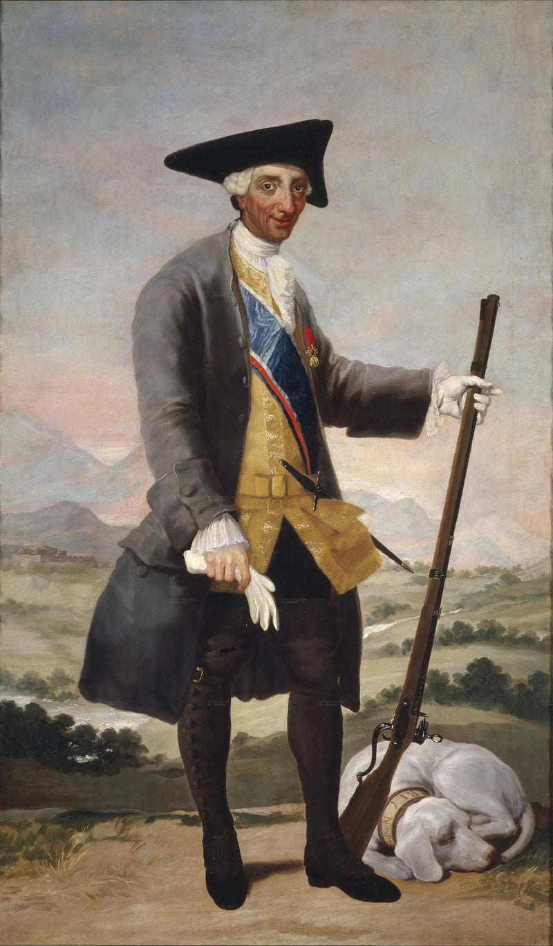 Carlos III em traje de caçador - Francisco de Goya