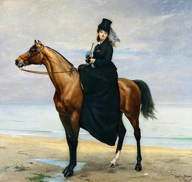 Portrait équestre de Mademoiselle Croizette - Carolus-Duran