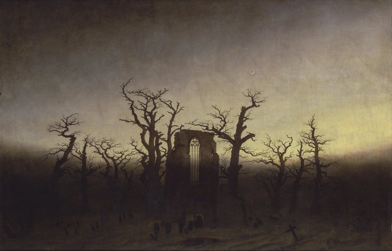 A Abadia em uma Floresta de Carvalhos - Caspar David Friedrich