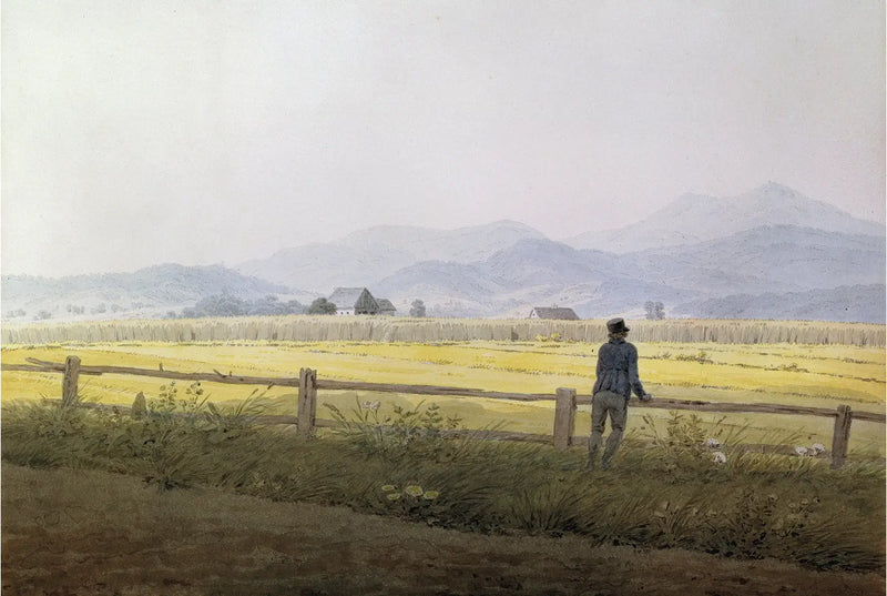 Vista de Schmiedebergerkamm - Caspar David Friedrich