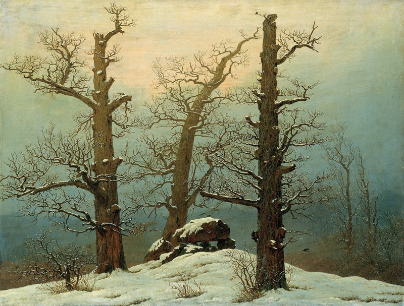 Dólmen sob a neve - Caspar David Friedrich
