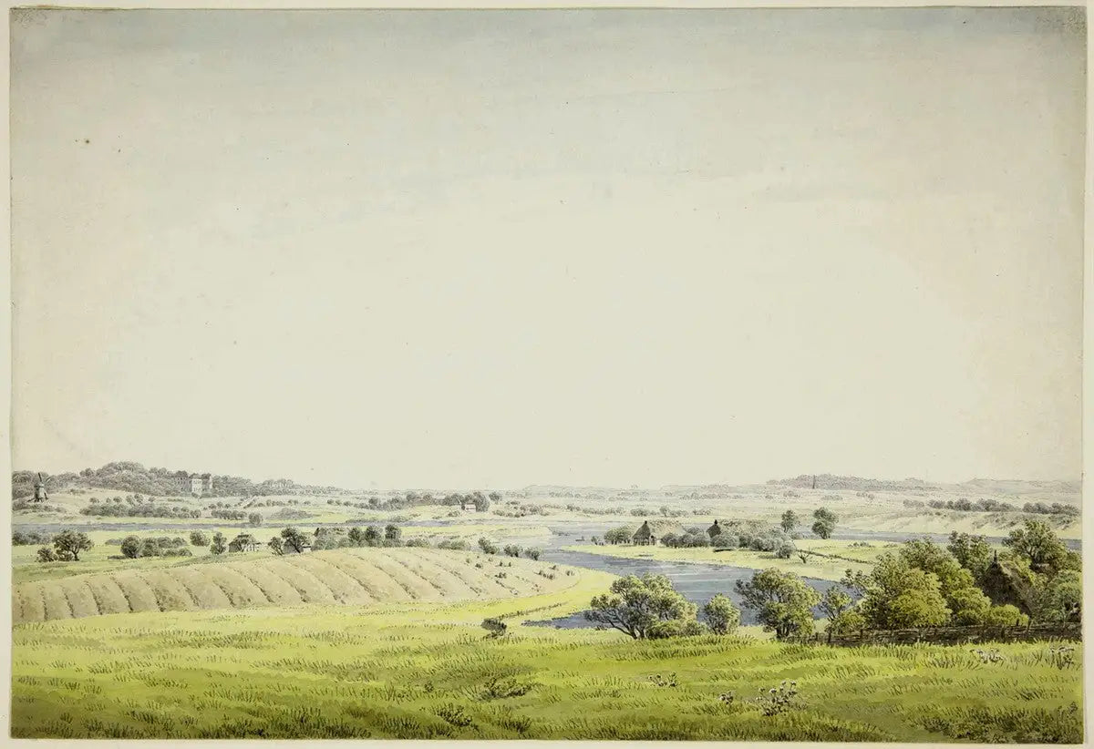 Reproduction du tableau « Paysage de Rügen près de Putbus - Caspar David Friedrich » par Alpha Reproduction en peinture à l’huile