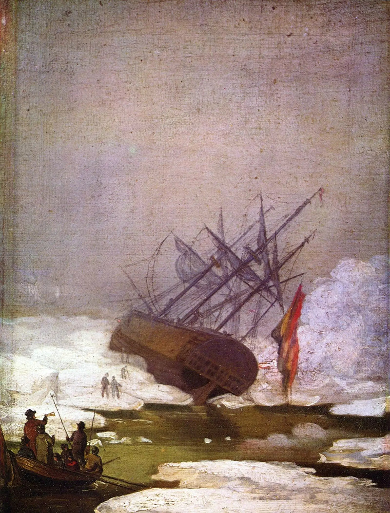 Naufrágio no mar de gelo - Caspar David Friedrich