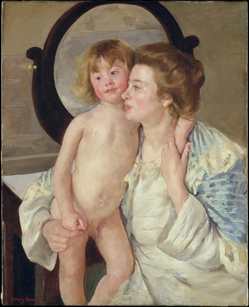 Mãe e Filho (O espelho oval) - Mary Cassatt
