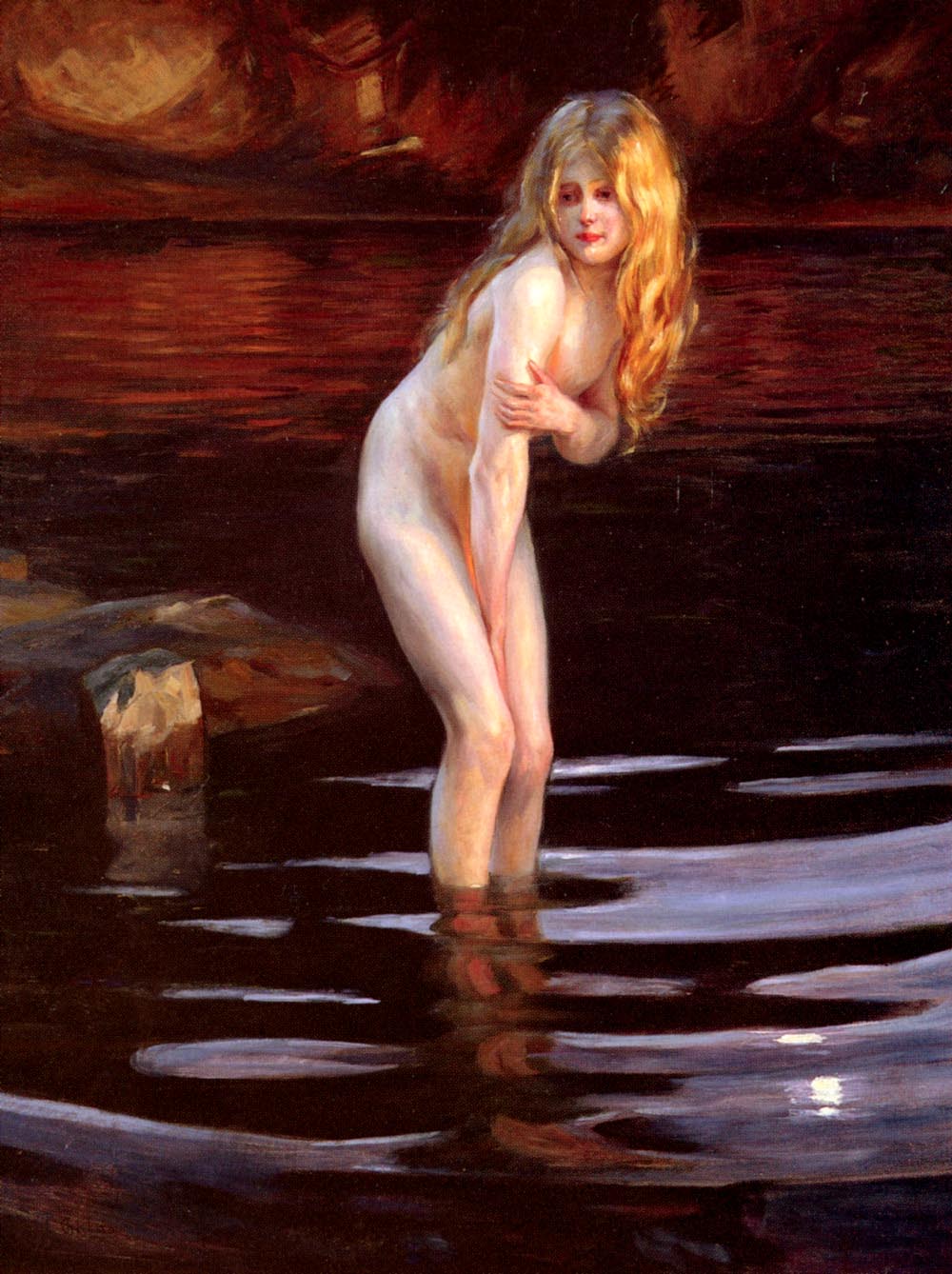 Au crépuscule - Paul Chabas