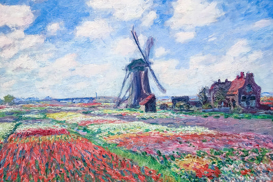 Campos de tulipas na Holanda – Claude Monet (1886)