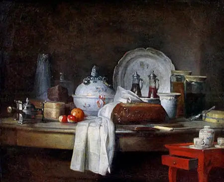 A mesa de escritório - Jean Simeón Chardin