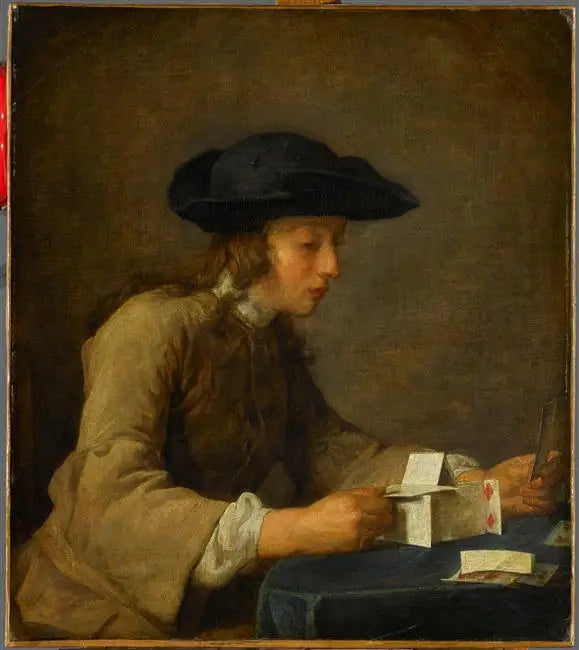 Le Château de cartes - Jean Siméon Chardin - Alpha Reproduction