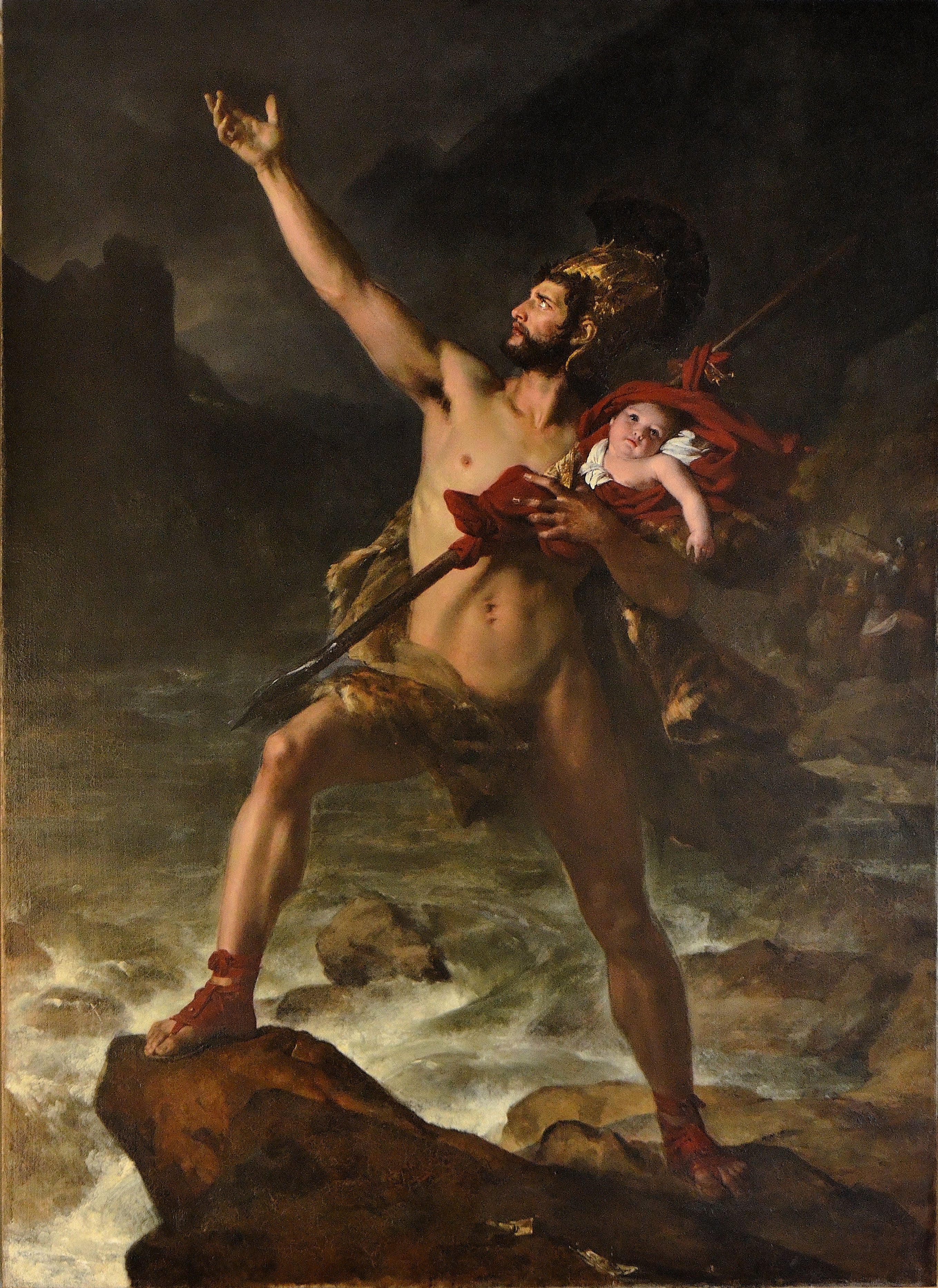 Metabus, roi des Volsques - Léon Cogniet