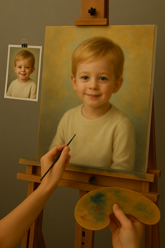 🎨 Quadro Infantil Personalizável – Pintura a Óleo Única