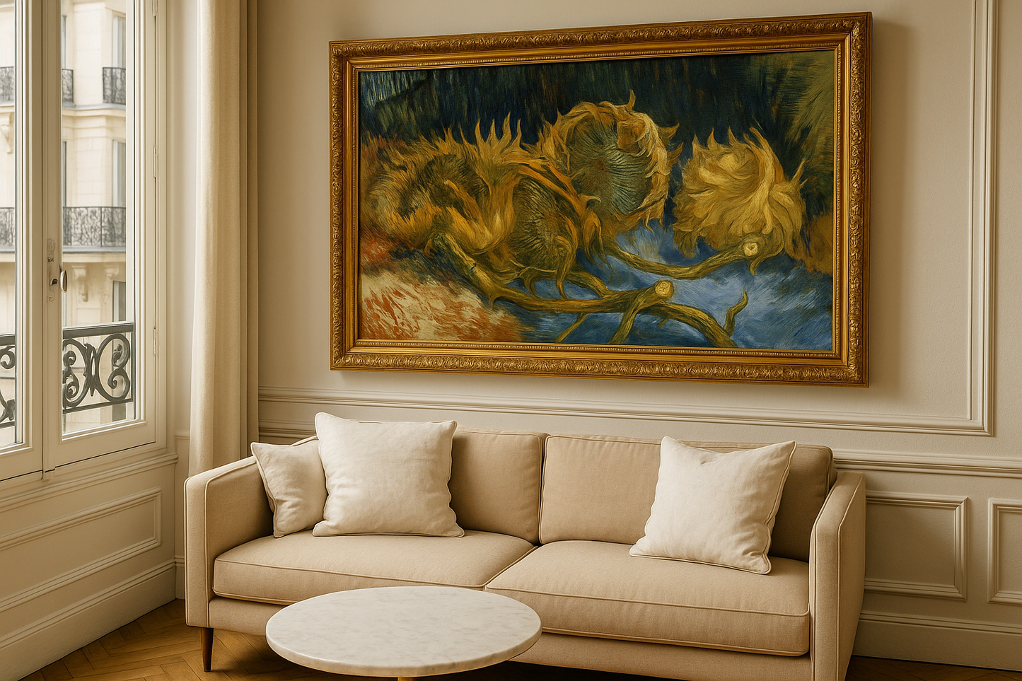 🌻 Quatro girassóis desbotados – Vincent van Gogh (1887)