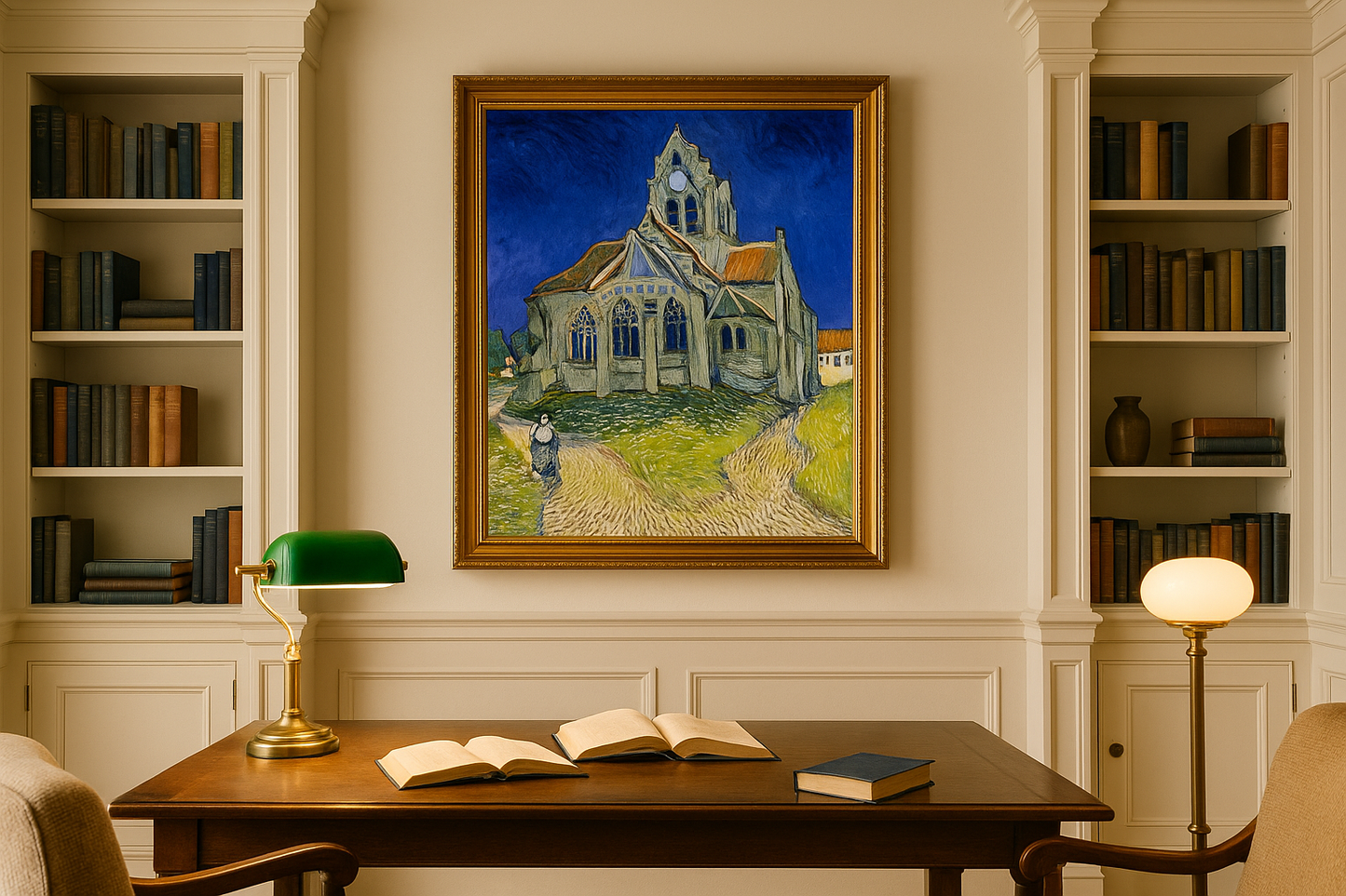 🖼️ Igreja Auvers-sur-Oise – Vincent van Gogh (1890)