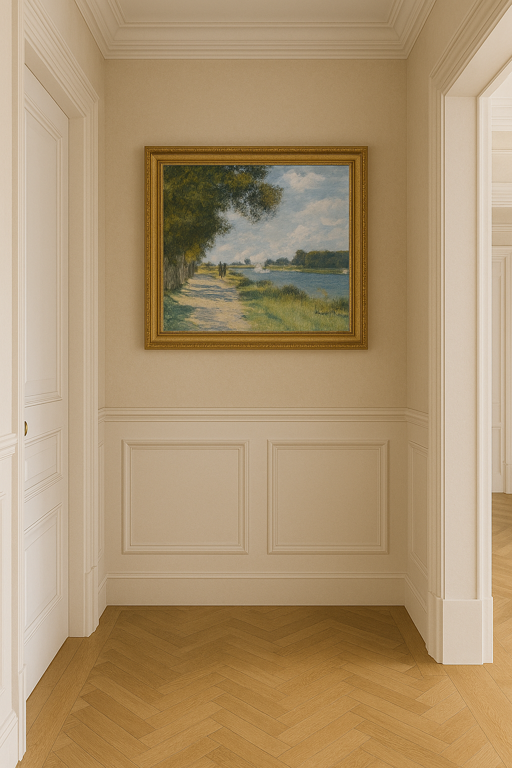 🌿 O Sena em Argenteuil – Claude Monet (cerca de 1874)