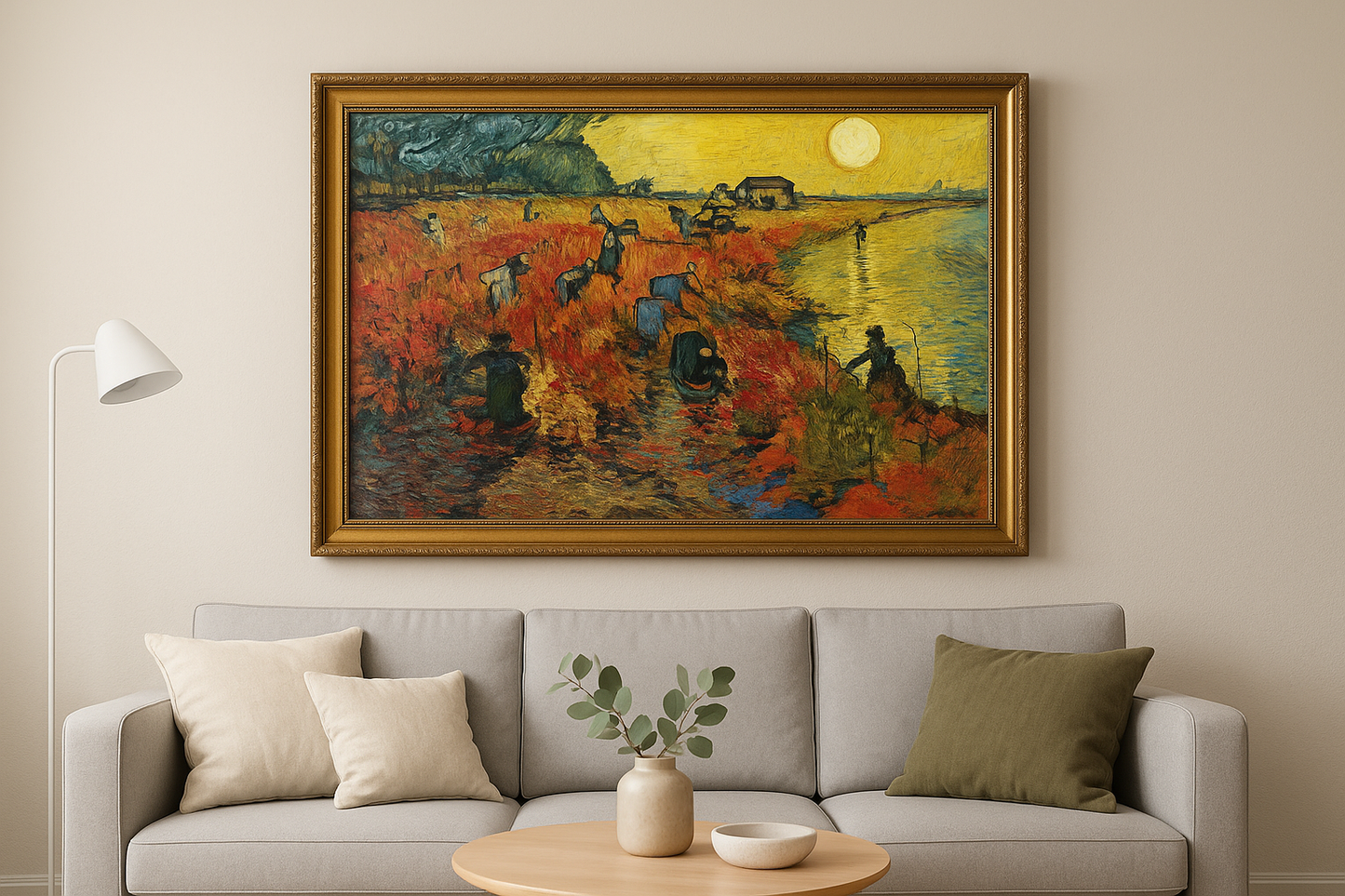 🖼️ A Videira Vermelha – Vincent van Gogh (1888)
