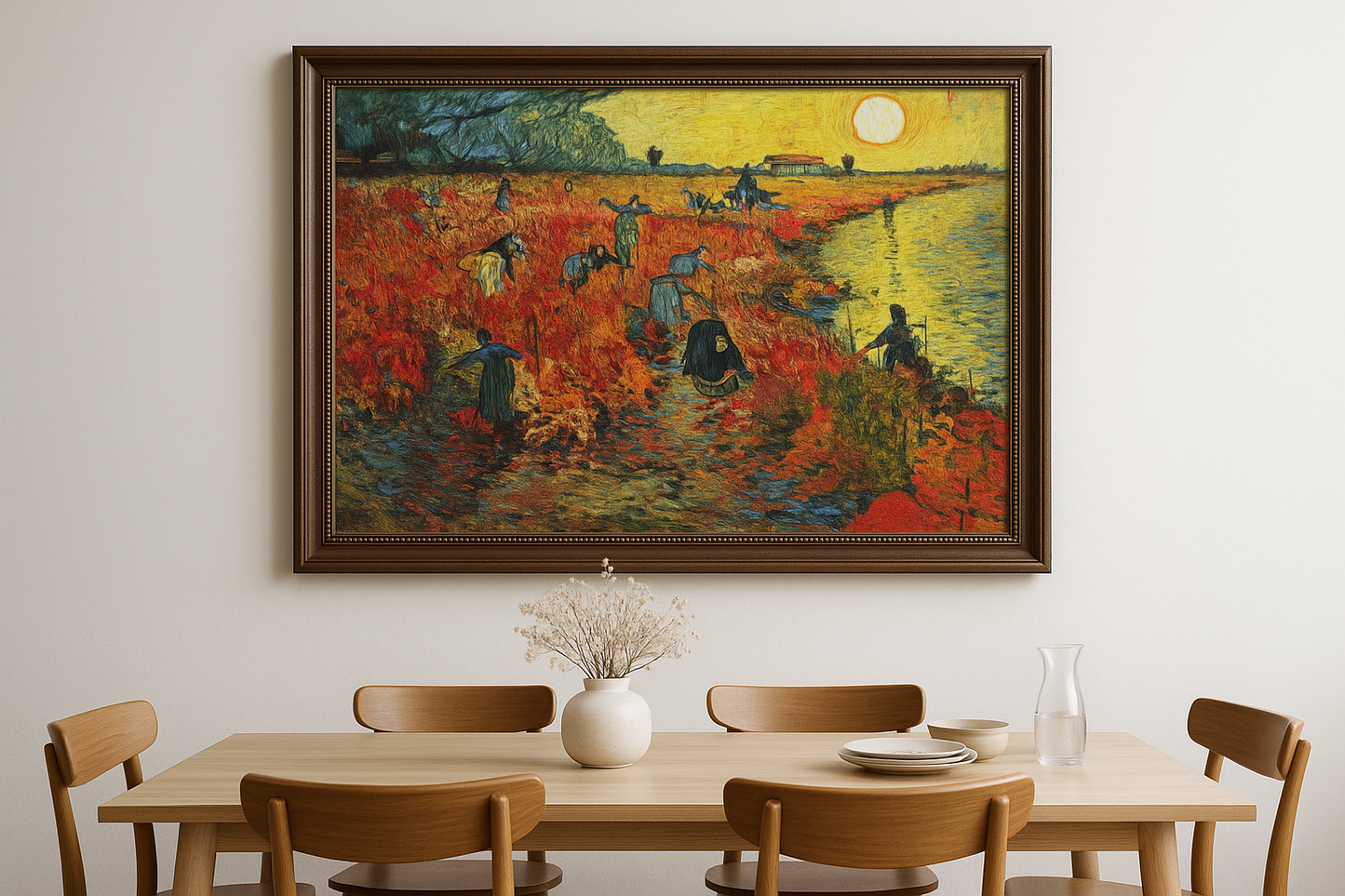 🖼️ A Videira Vermelha – Vincent van Gogh (1888)