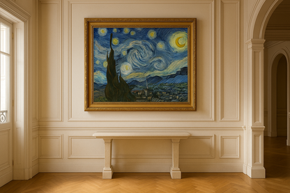 🌌 A Noite Estrelada – Vincent van Gogh (1889)