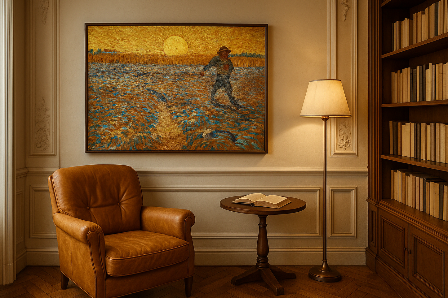 🖼️ O Semeador ao pôr do sol – Vincent van Gogh (junho de 1888)