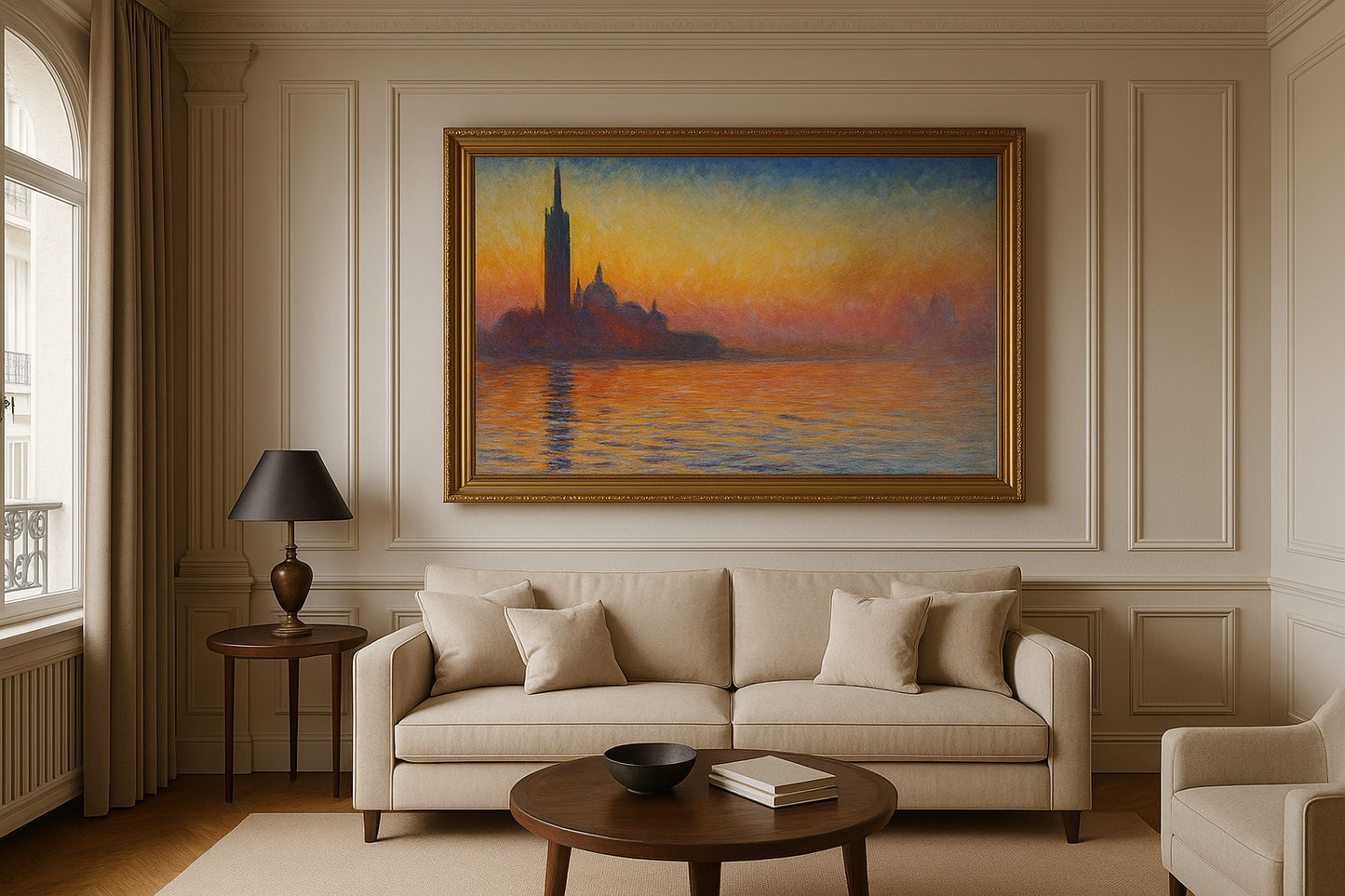 Saint-Georges Majeur ao crepúsculo – Claude Monet, 1908