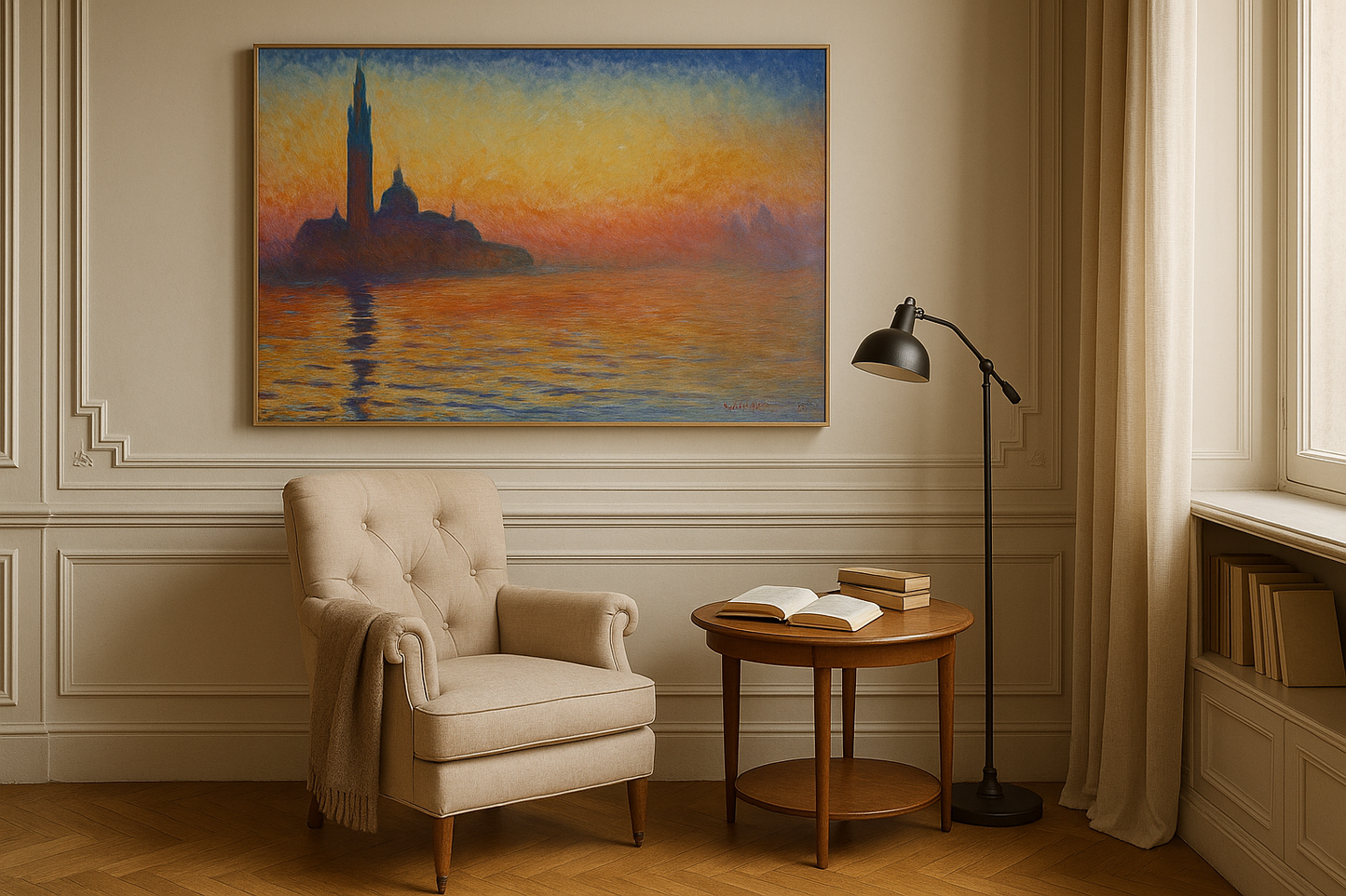 Saint-Georges Majeur ao crepúsculo – Claude Monet, 1908