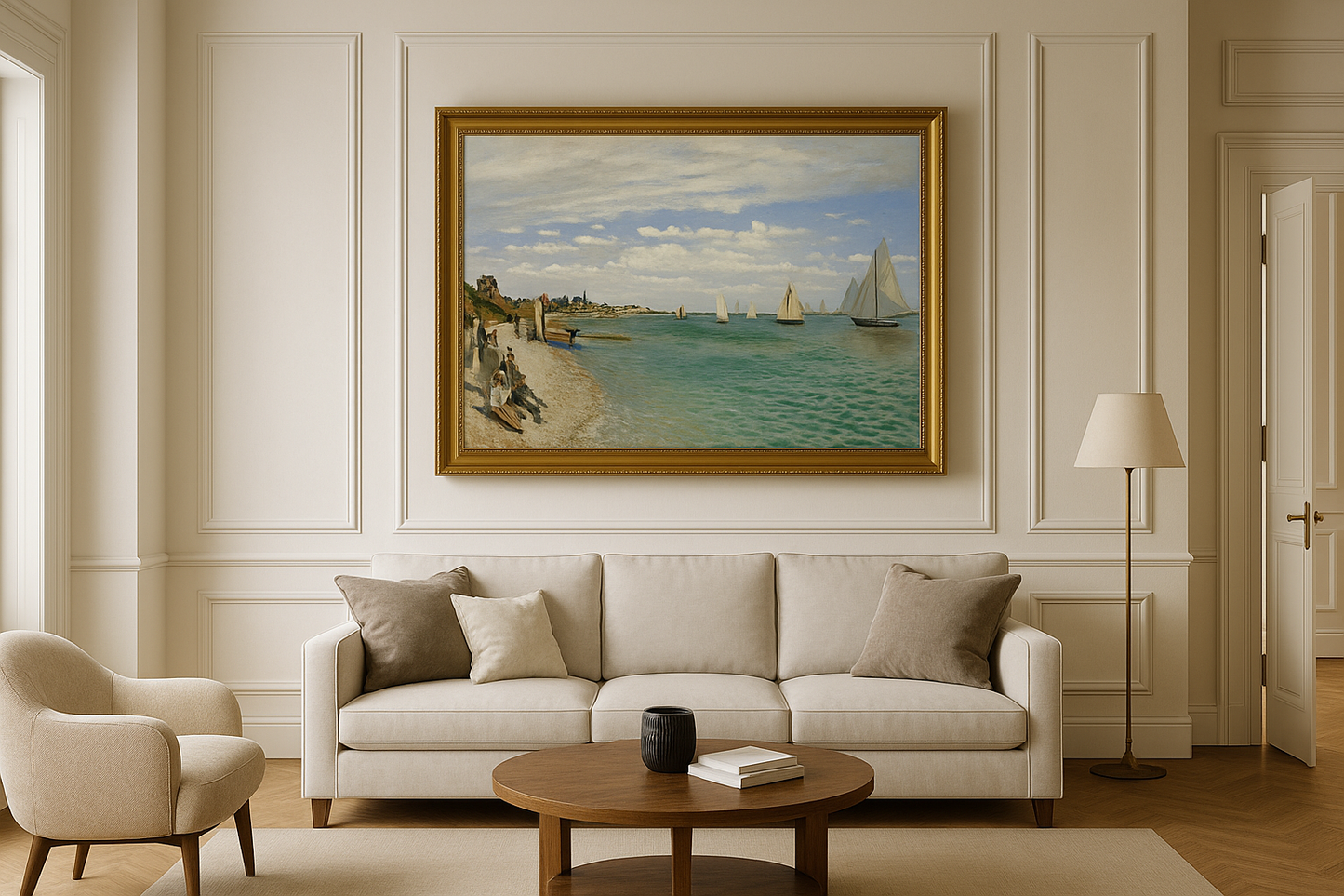 ⛵ Regatas em Sainte-Adresse – Claude Monet (1867)
