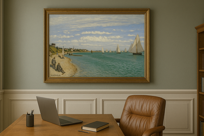 ⛵ Regatas em Sainte-Adresse – Claude Monet (1867)