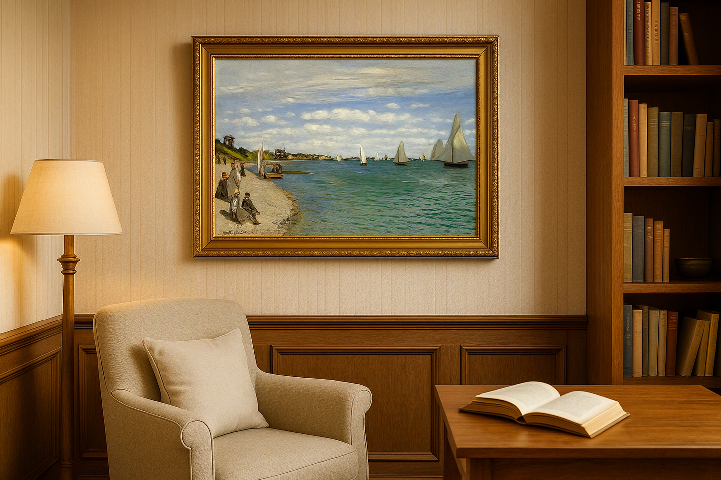 ⛵ Regatas em Sainte-Adresse – Claude Monet (1867)
