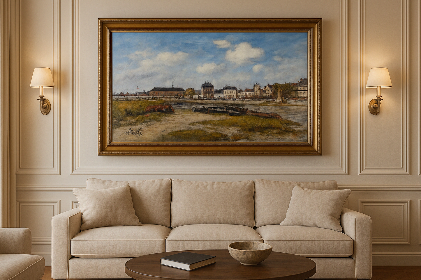 O porto de Trouville, na maré baixa - Eugène Boudin