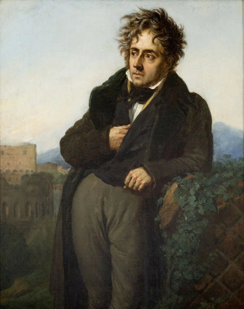 Retrato de François-René de Chateaubriand - Anne-Louis Girodet