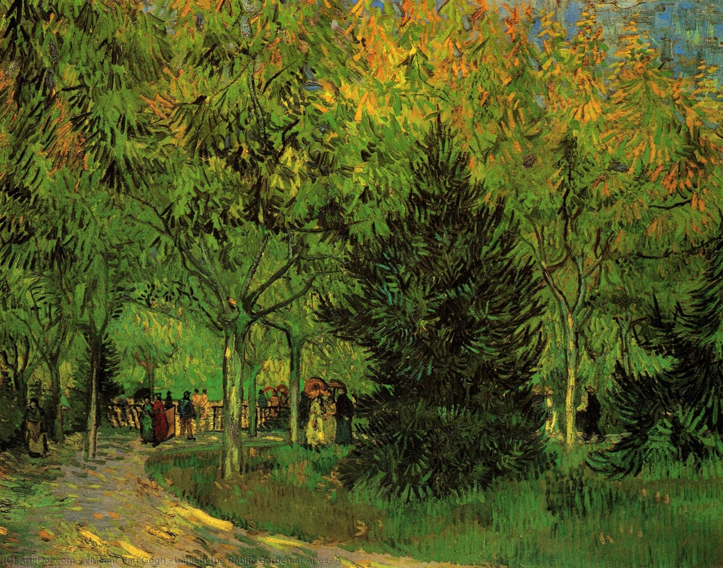 🖼️ Caminho do Jardim Público em Arles – Vincent van Gogh (1888)