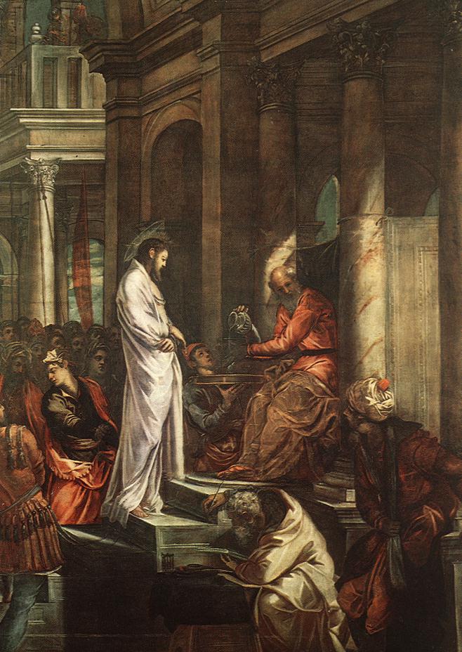 O Cristo diante de Pilatos - Jacopo Tintoretto