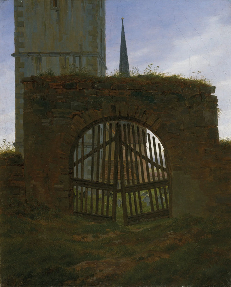 O Portão do Cemitério - Caspar David Friedrich