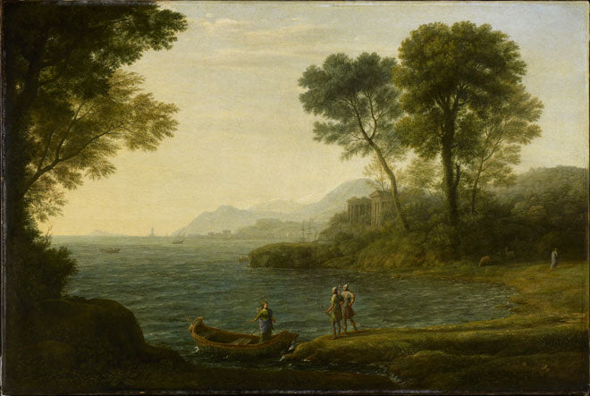 Marine avec l'embarquement de Carlo et Ubaldo - Claude Lorrain