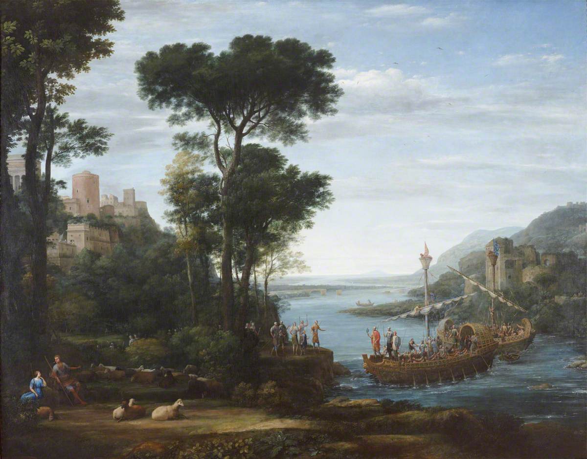 L'arrivée d'Énée à Pallanteum - Claude Lorrain