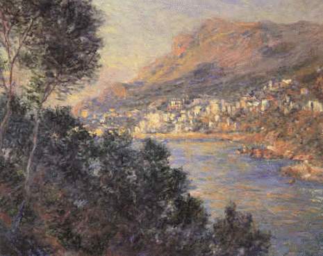 Reproduction du tableau « Monte-Carlo vu de Roquebrune - Claude Monet » par Alpha Reproduction en peinture à l’huile
