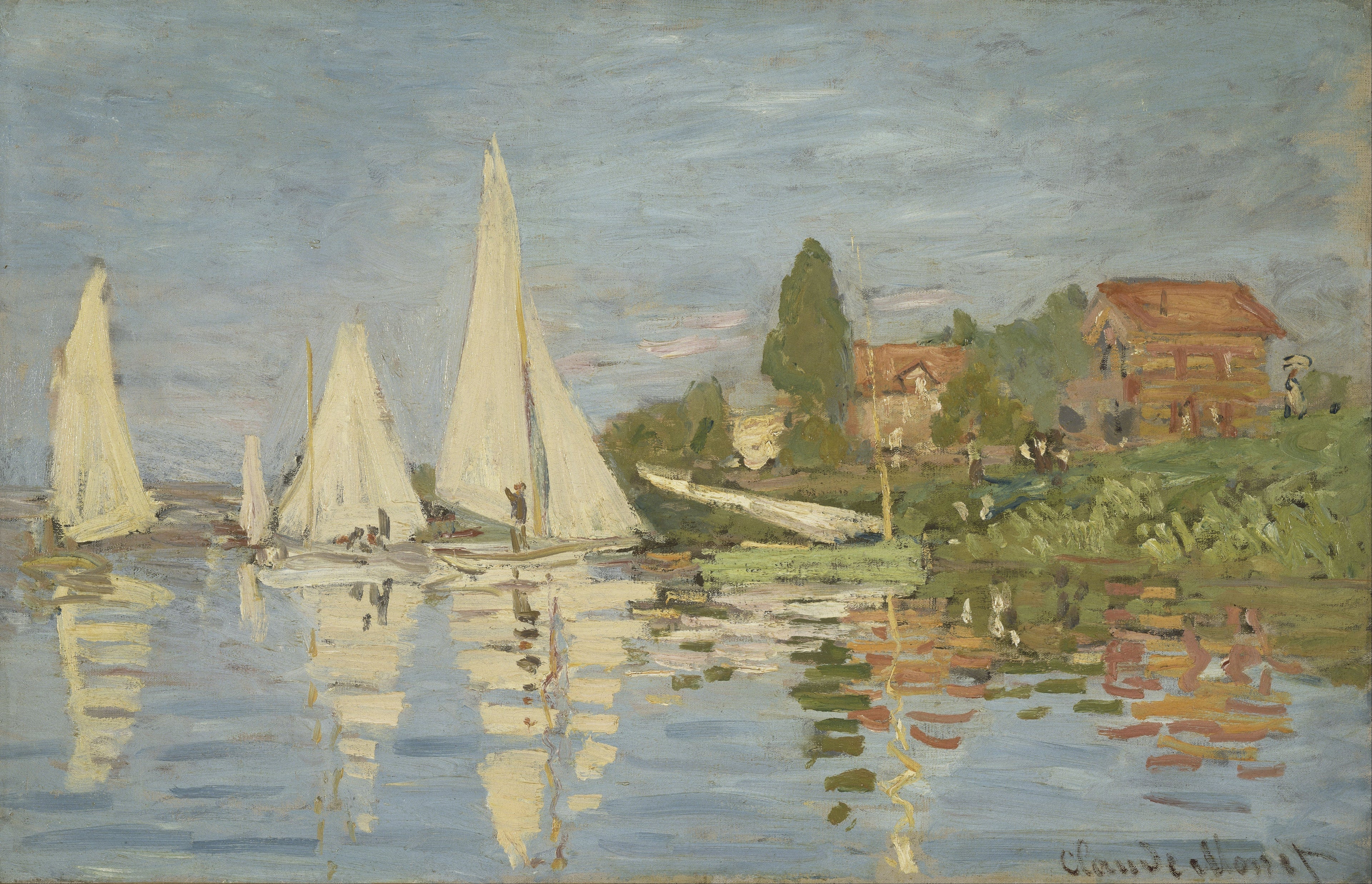 Reproduction du tableau « Régates à Argenteuil - Claude Monet » par Alpha Reproduction en peinture à l’huile