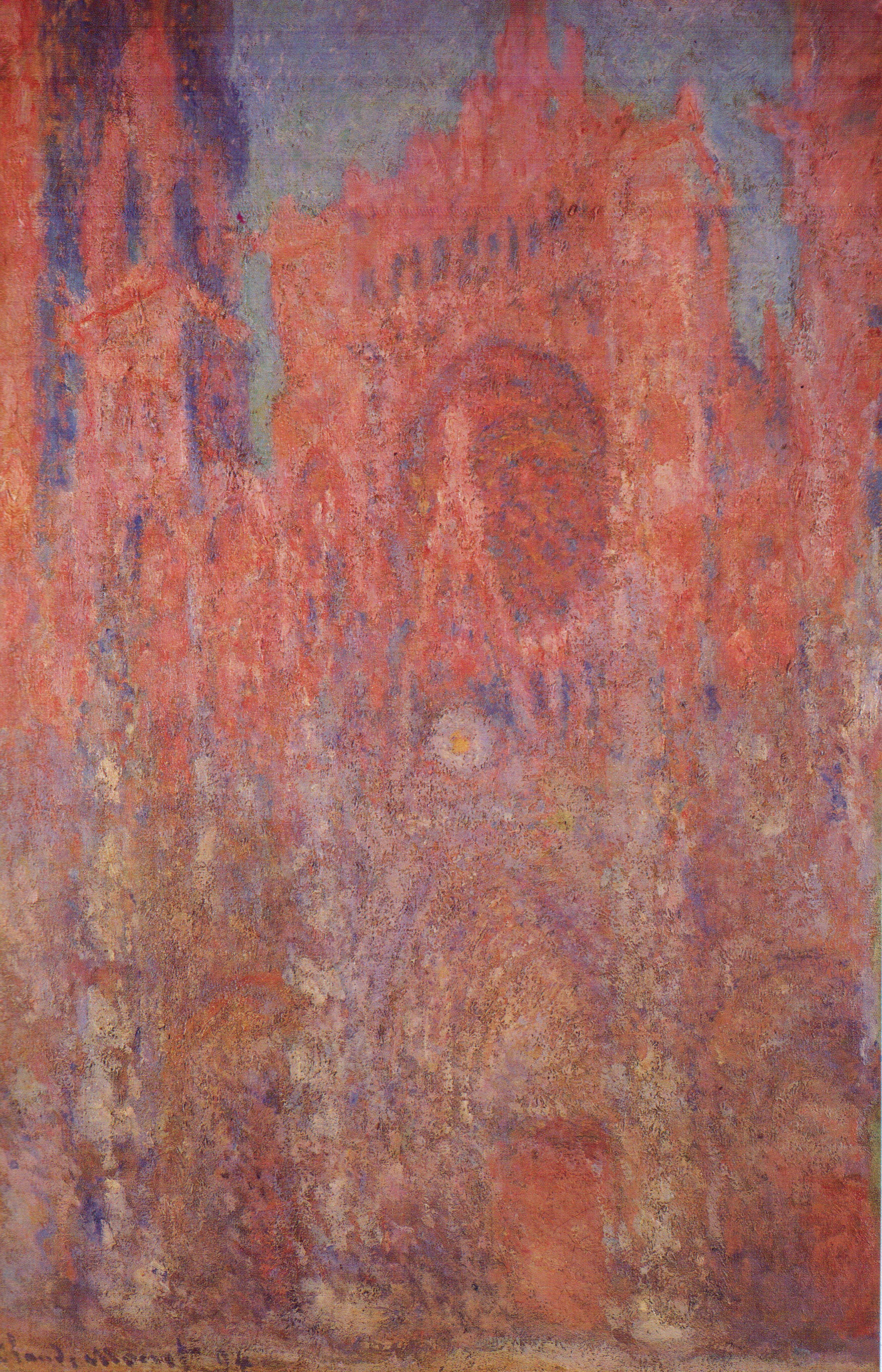 Reproduction du tableau « La Cathédrale de Rouen, le Portail - Claude Monet » par Alpha Reproduction en peinture à l’huile