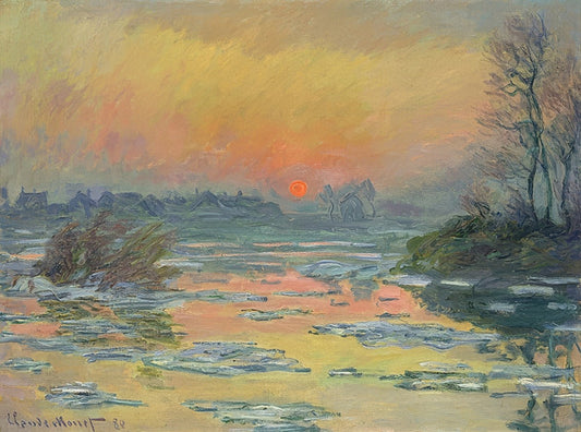 🌇 Pôr do sol sobre o Sena – Claude Monet (1880)