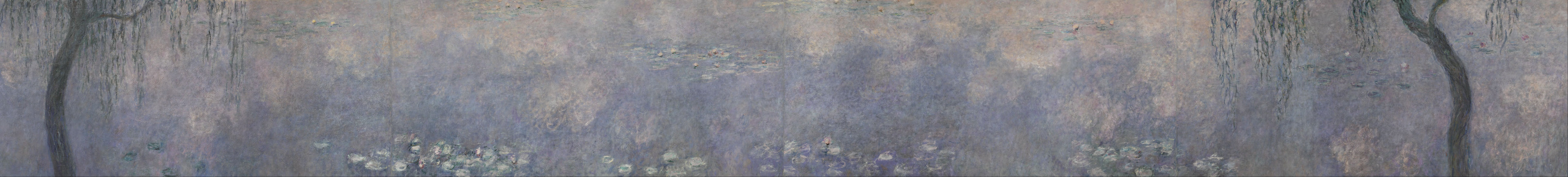 As Ninféias: Os Dois Salgueiros - Claude Monet