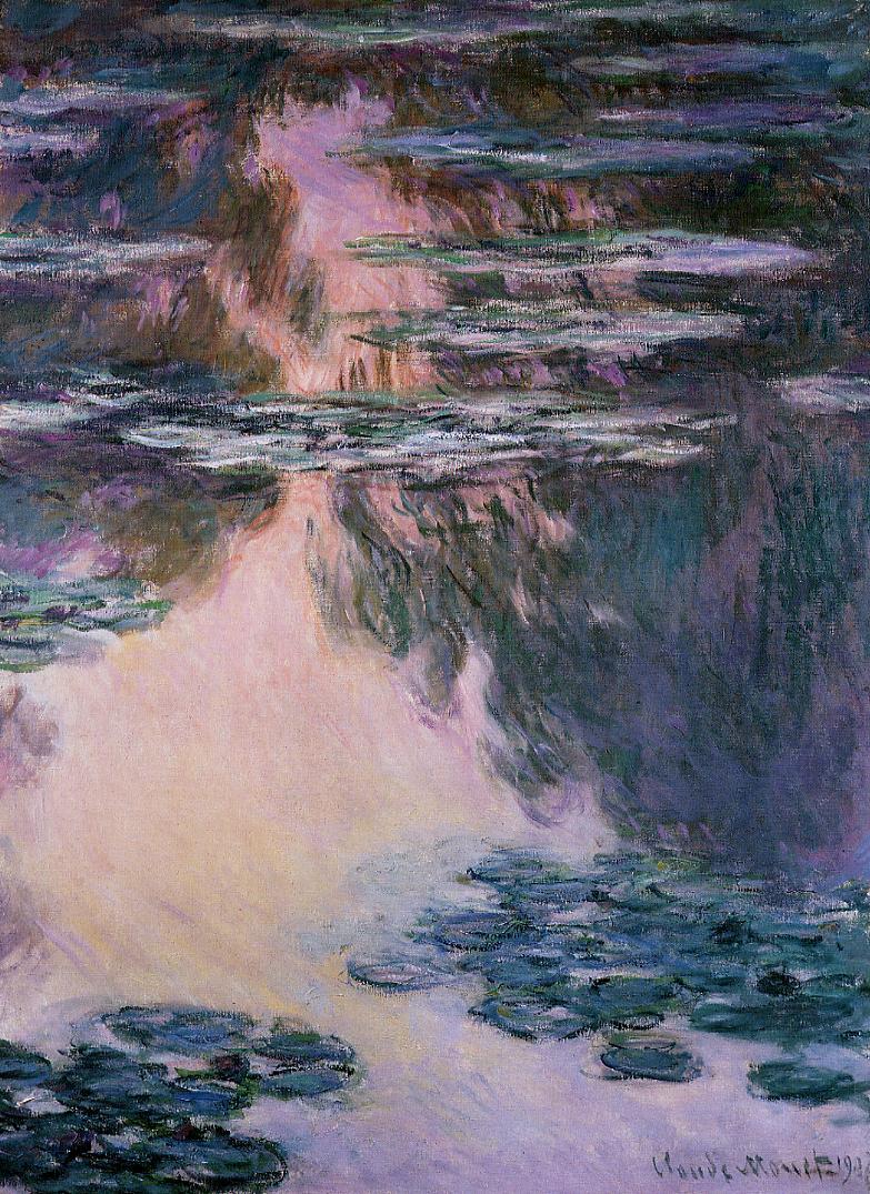 🌸 Ninféias – Luz violeta sobre a água (1907)