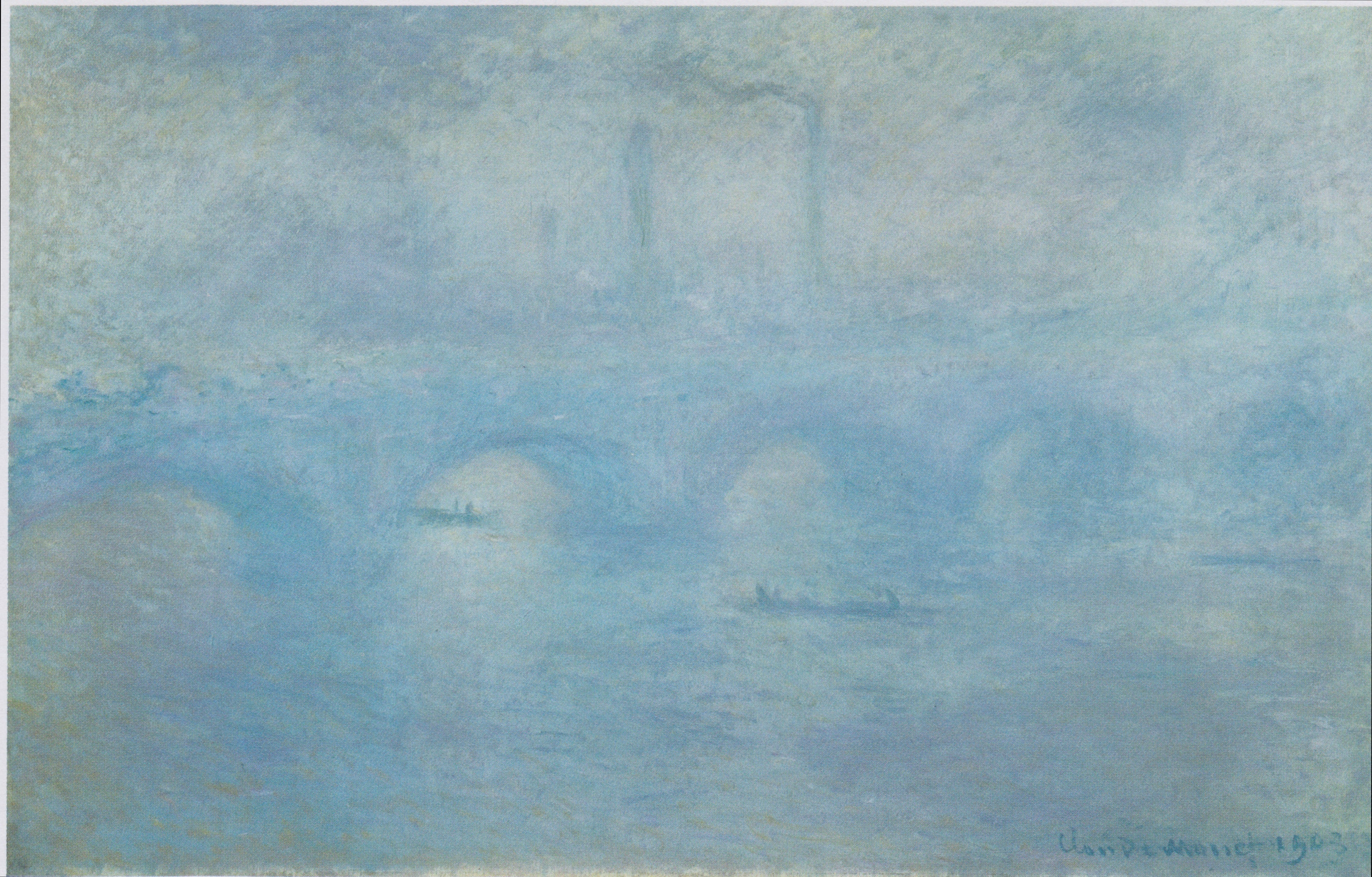 Reproduction du tableau « Le Pont de Waterloo. Effet de brouillard - Claude Monet » par Alpha Reproduction en peinture à l’huile