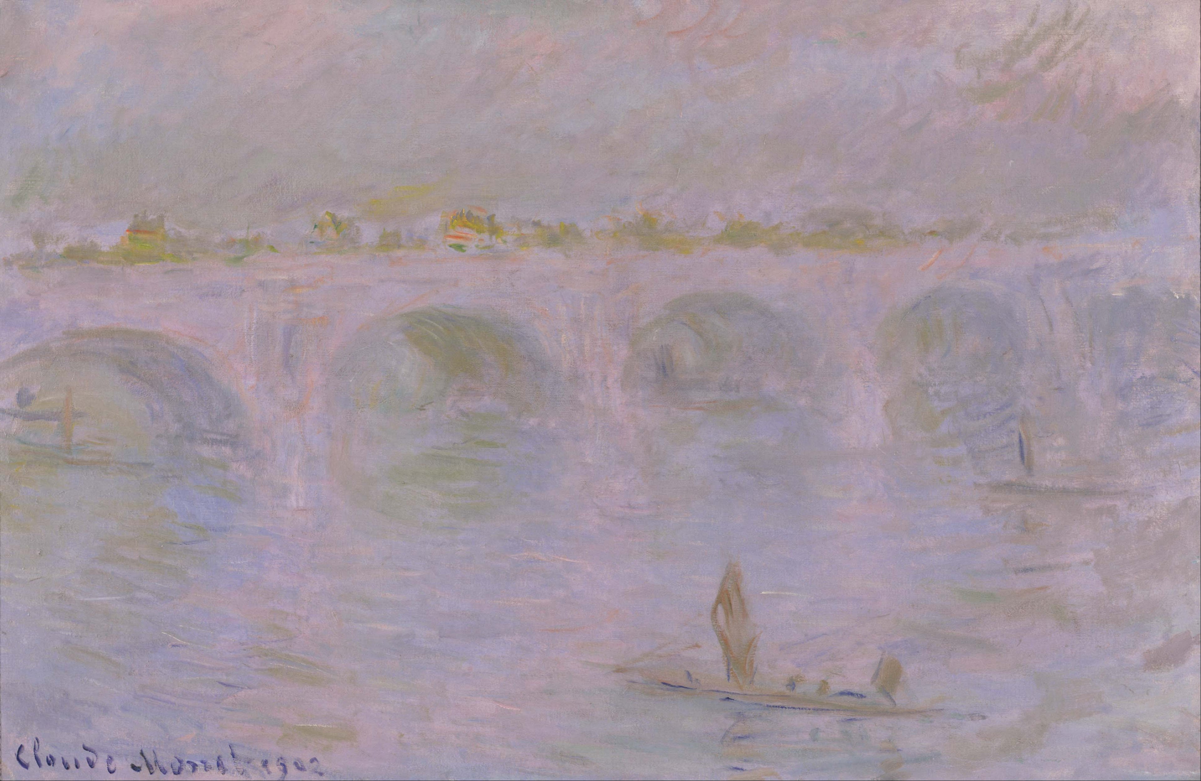 Reproduction du tableau « Le pont de Waterloo à Londres - Claude Monet » par Alpha Reproduction en peinture à l’huile