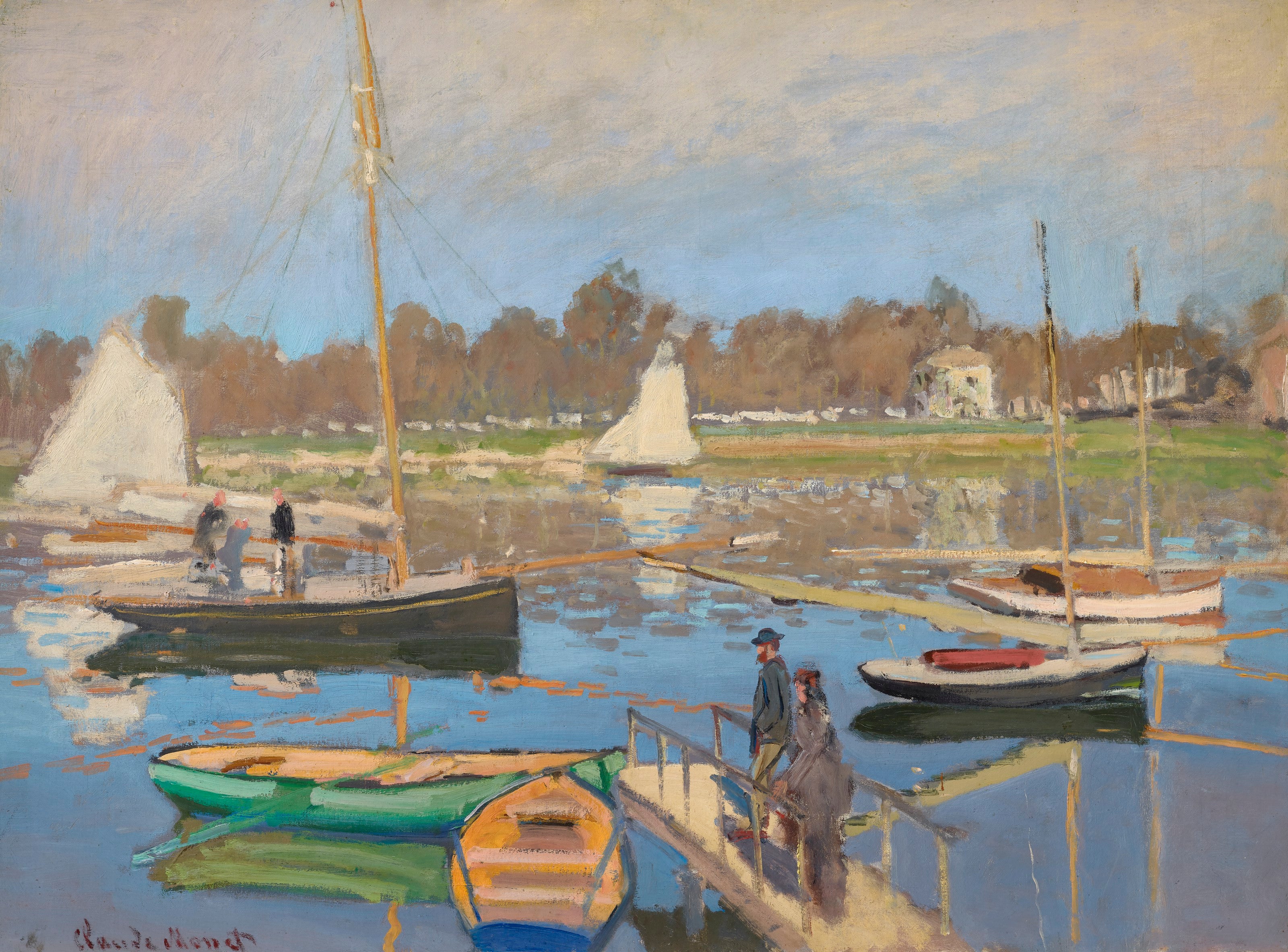 Reproduction du tableau « Le bassin d'Argenteuil - Claude Monet » par Alpha Reproduction en peinture à l’huile