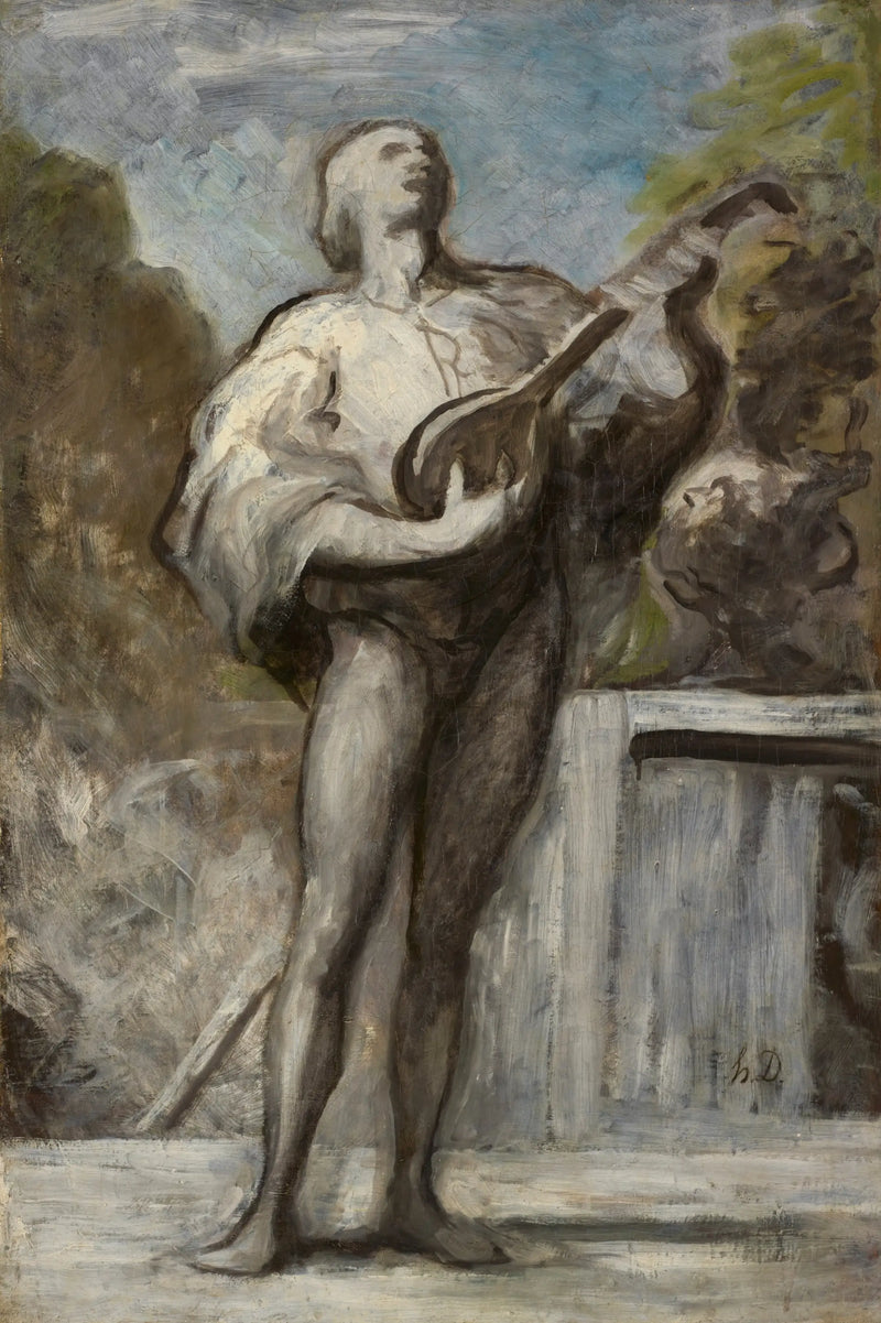 Le Troubadour - Honoré Daumier