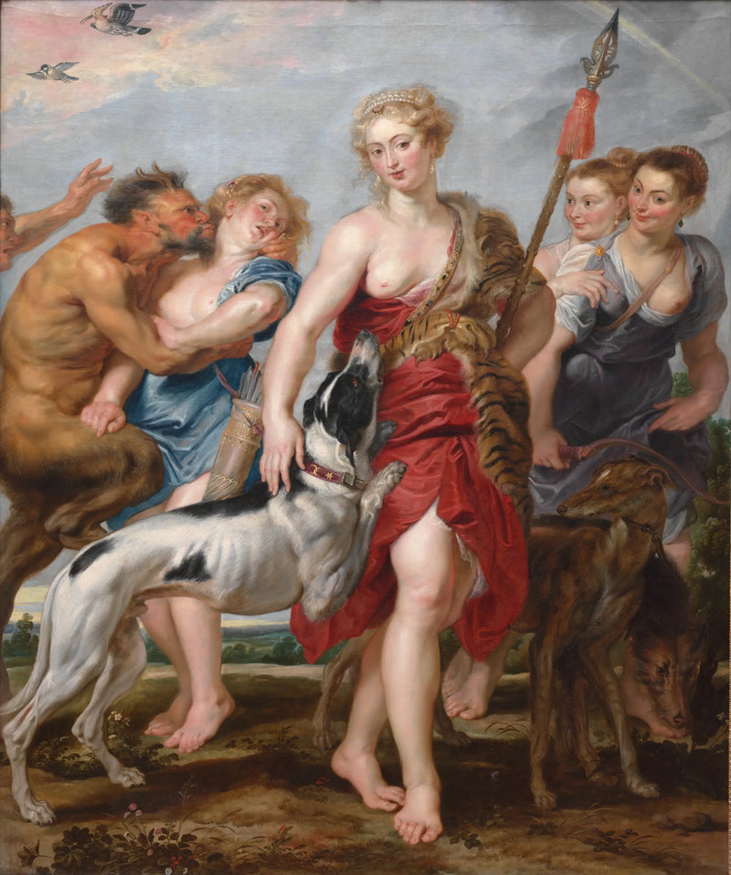 Diana com ninfas, partindo para a caça - Peter Paul Rubens