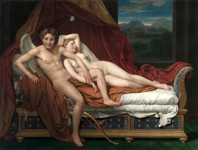 O Amor e Psique - Jacques-Louis David