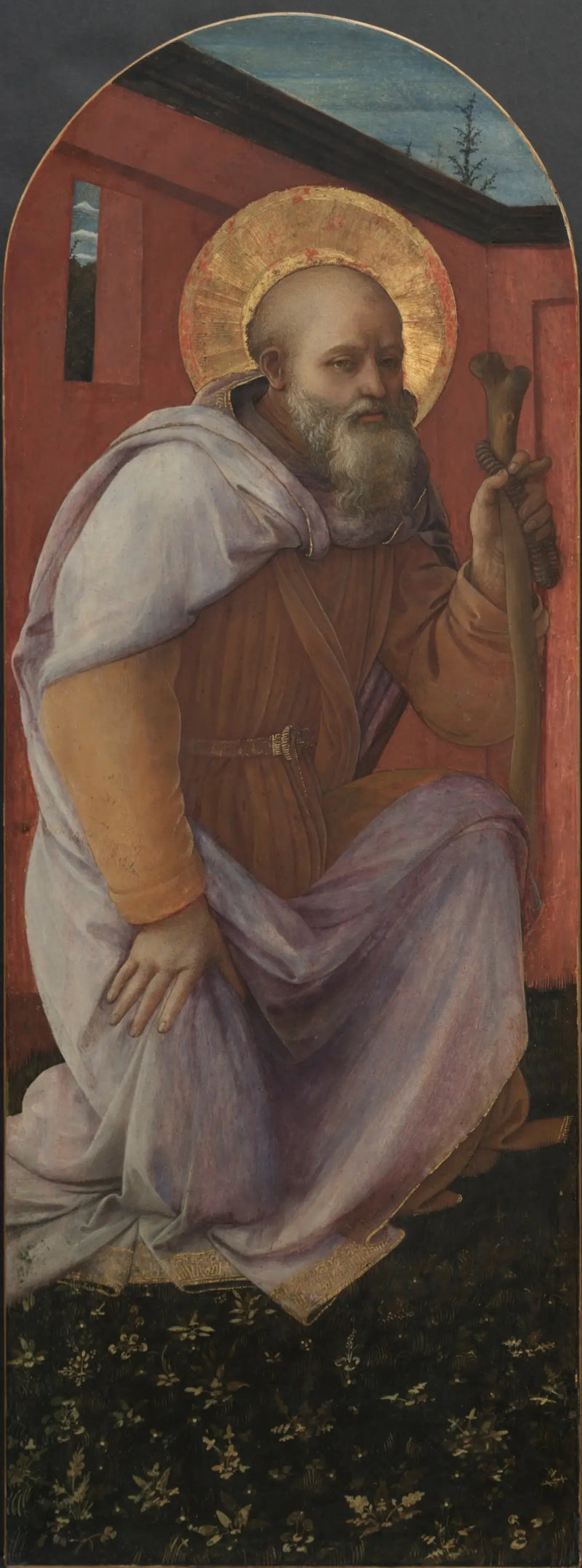 Painel de um Tríptico: São Antônio Abade - Fra Filippo Lippi