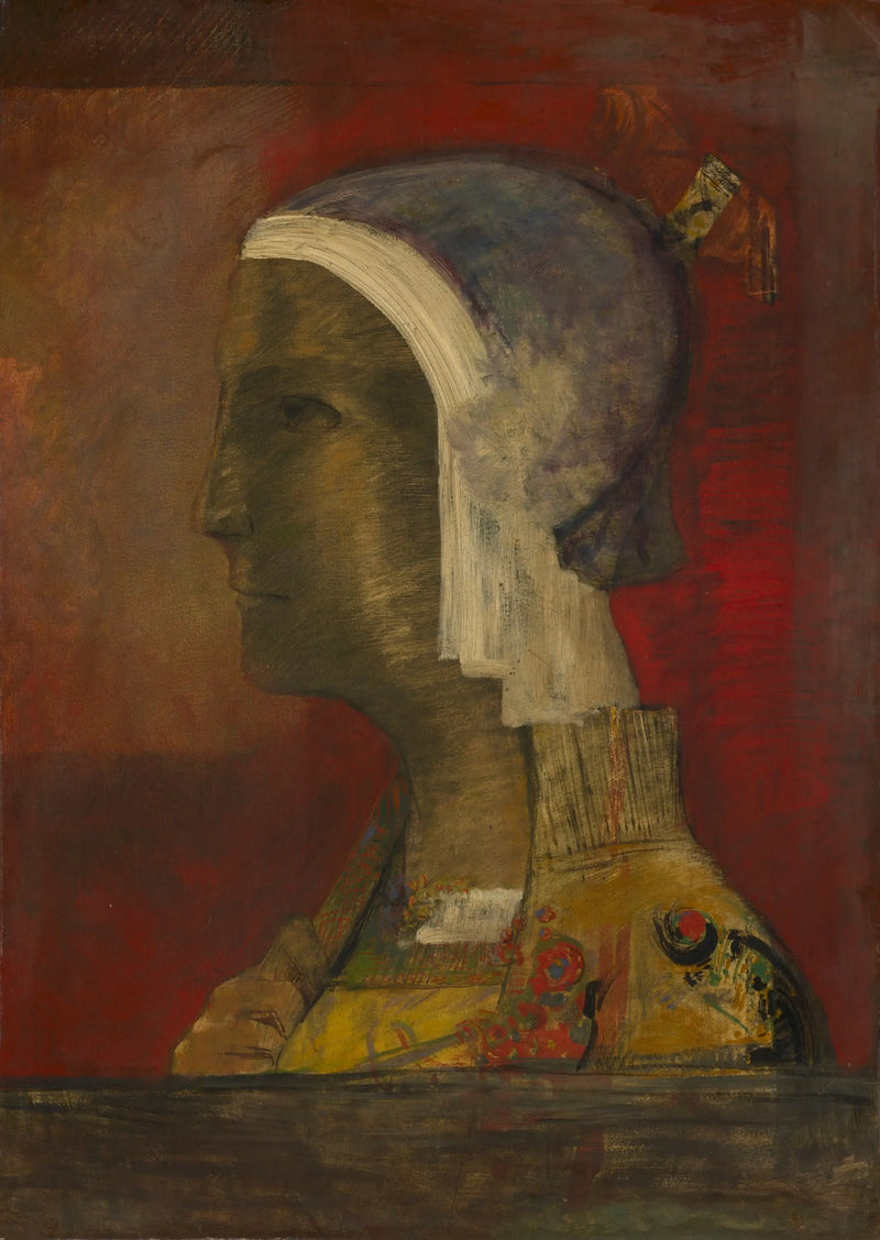 Cabeça simbólica - Odilon Redon