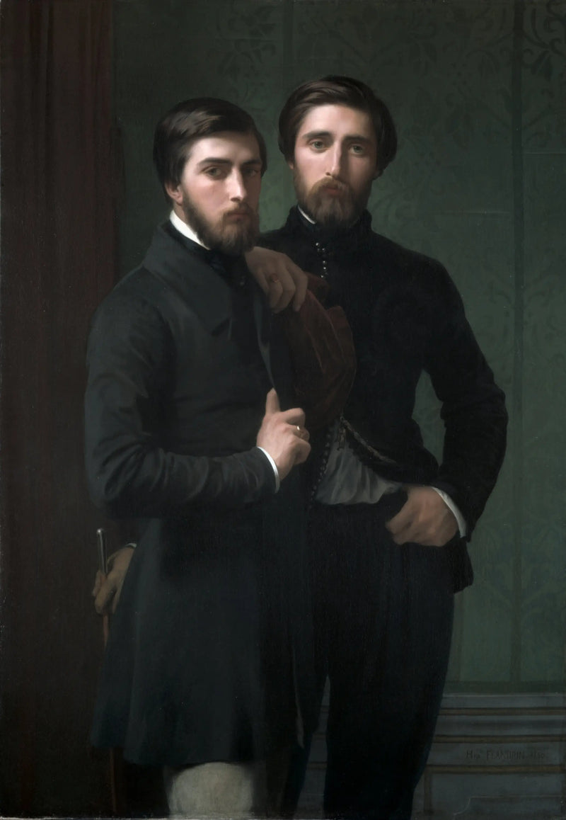 René-Charles Dassy e seu irmão Jean-Baptiste-Claude-Amédé Dassy - Hippolyte Flandrin