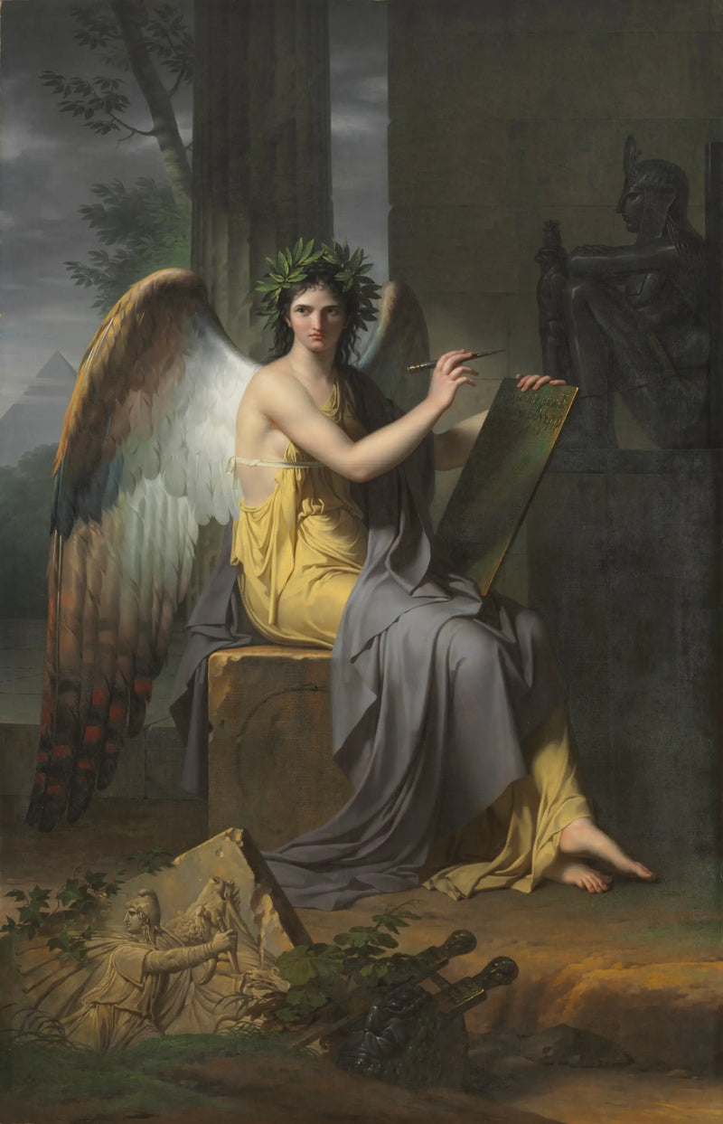 Clio, musa que preside à História - Charles Meynier